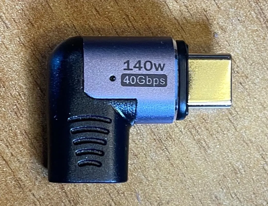 MoKo 140W adattatore USB-C magnetico 2 pezzi gomito