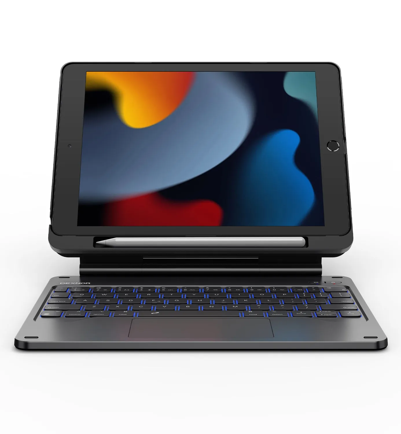 Dexnor iPad 8th Gen 10.2 custodia tastiera nero trackpad