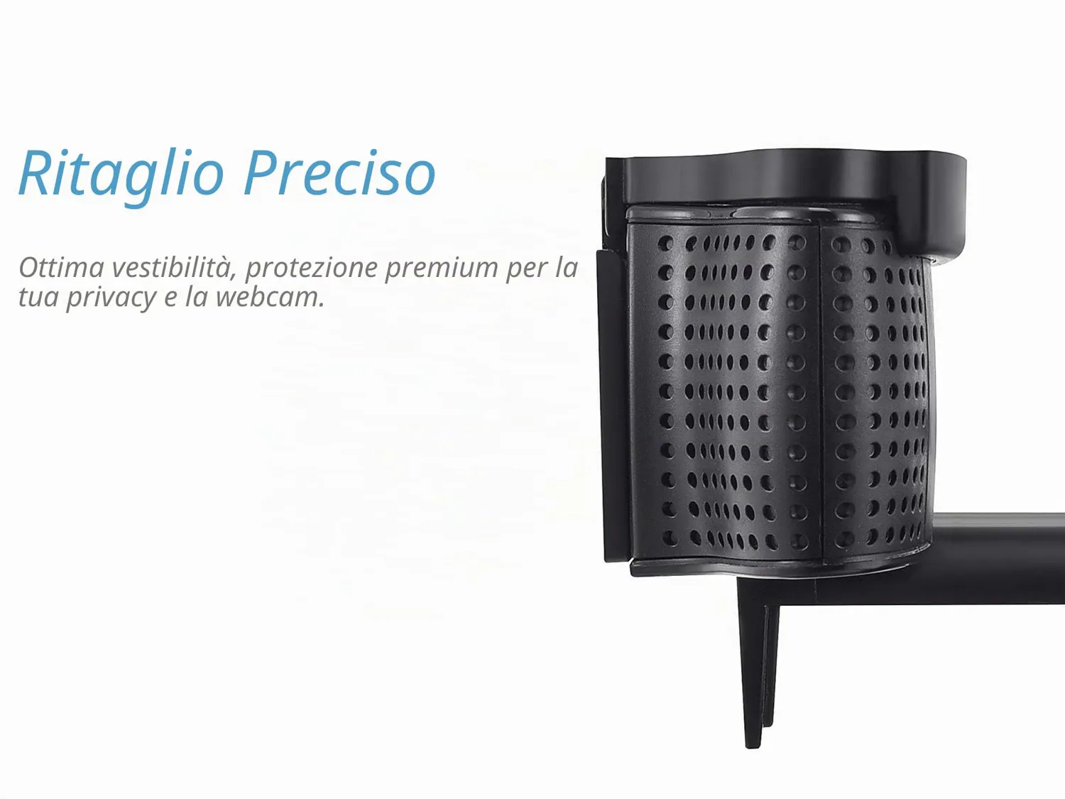 CloudValley cover webcam Logitech C920 C930e copriobiettivo nero