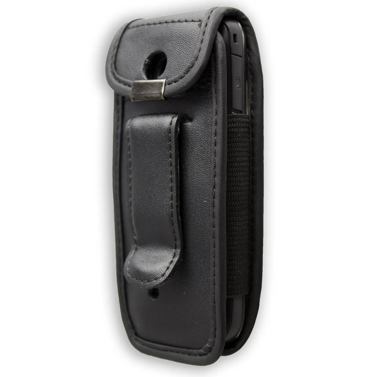 caseroxx Nokia C2-01 custodia cintura nera vera pelle