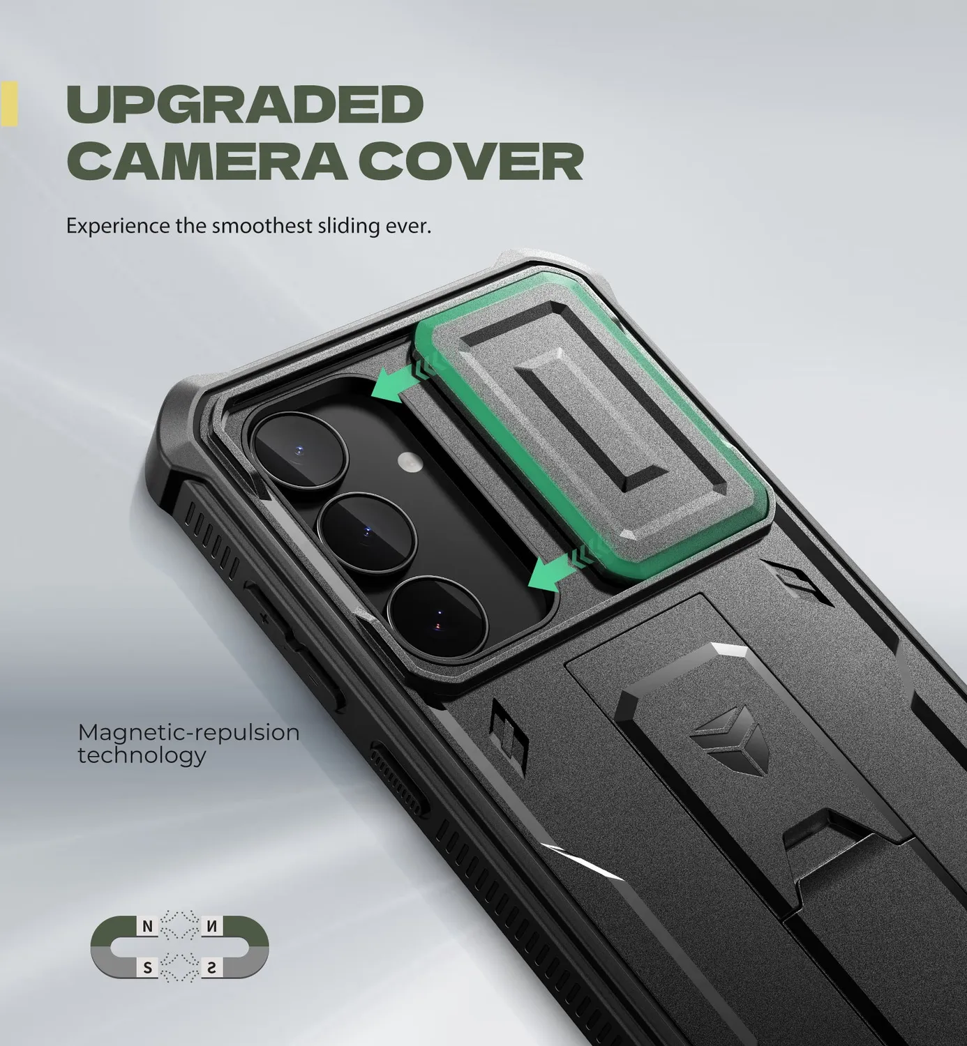 Dexnor Galaxy S25 FE cover rugged nera fotocamera