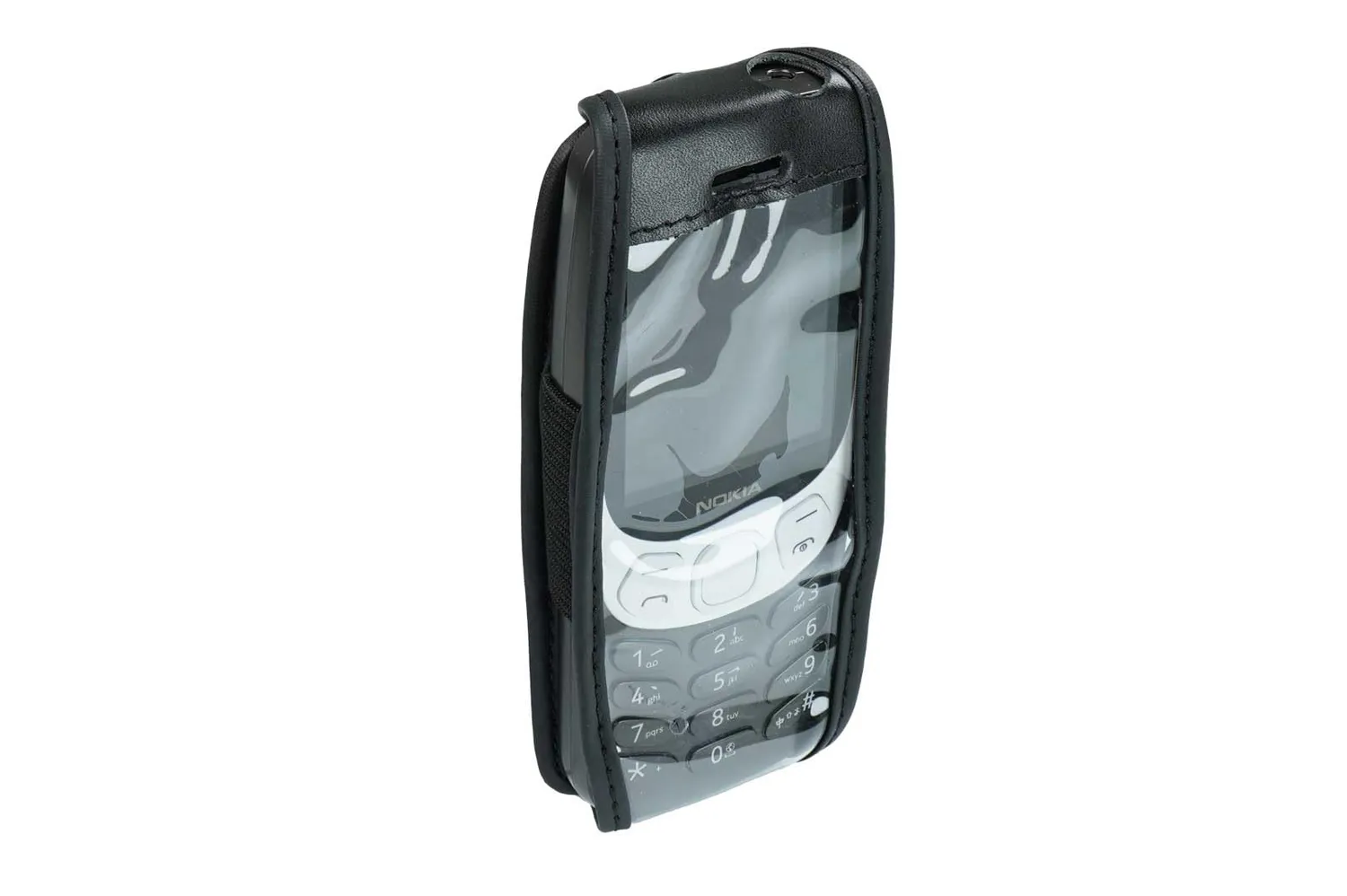 caseroxx Borsa Nokia 3210 2024 custodia cintura nero finestra
