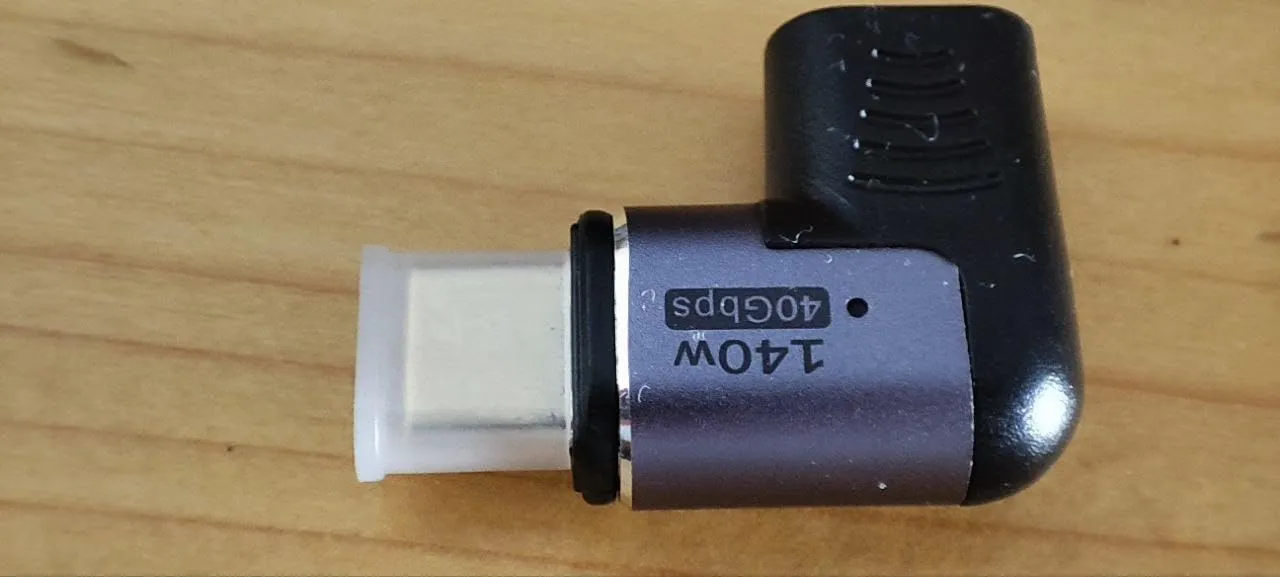 MoKo 140W adattatore USB-C magnetico 2 pezzi gomito