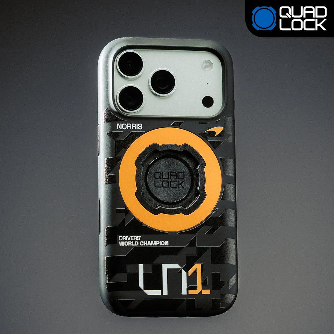 Quad Lock Lando Norris cover MAG iPhone 17 Pro Papaya