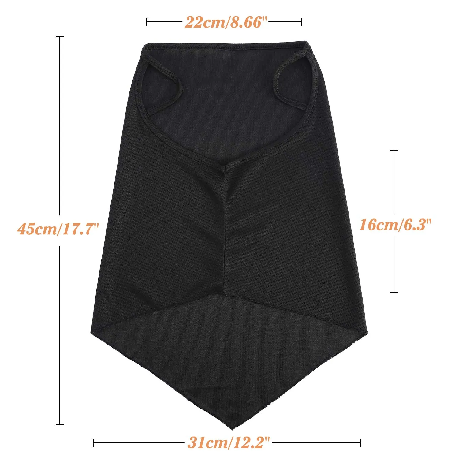 MoKo bandana scaldacollo triangolare poliestere traspirante 3 pezzi