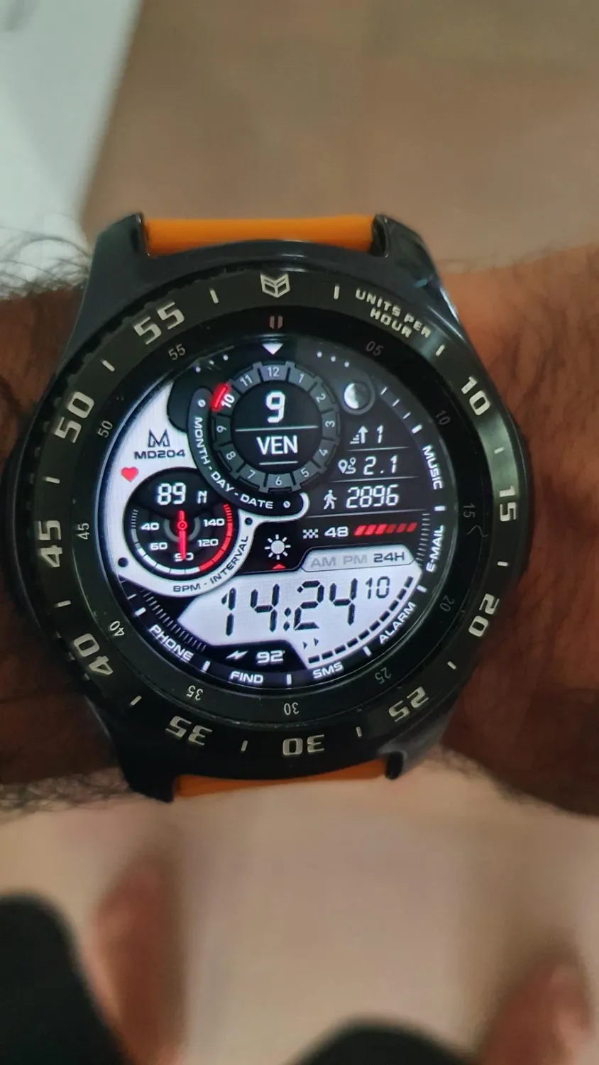 MoKo anello lunetta Galaxy Watch 46mm nero acciaio