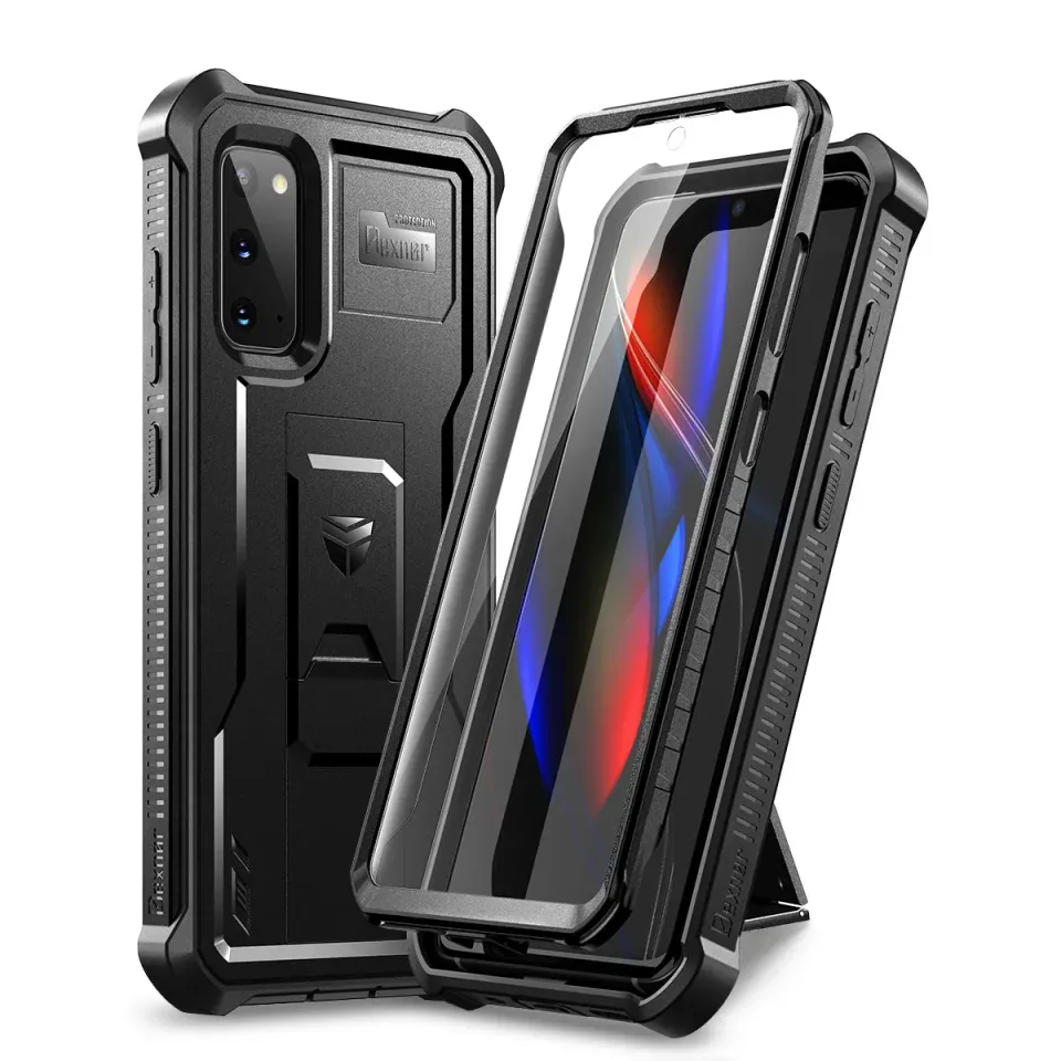 Dexnor Galaxy S20 custodia nera kickstand antiurto