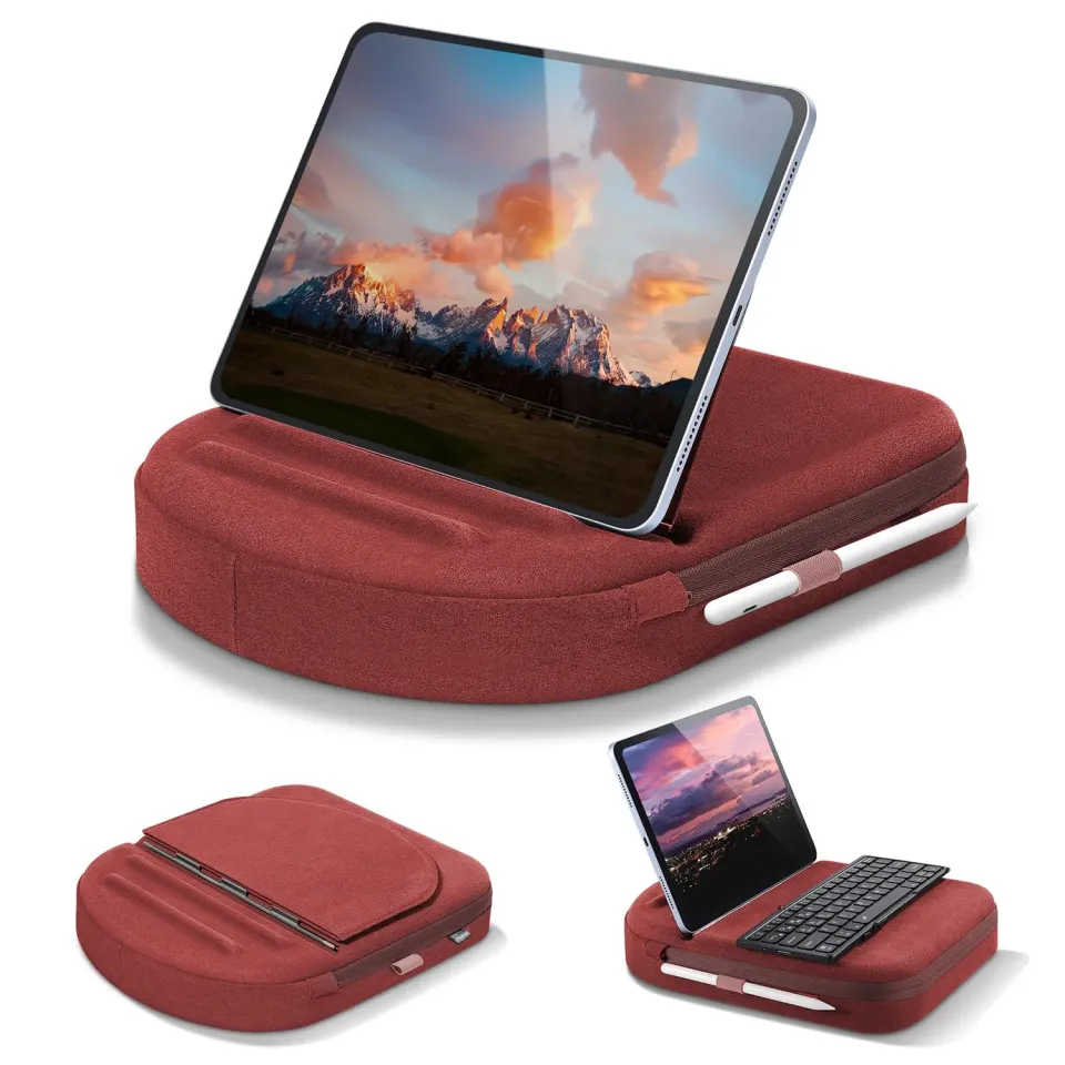 MoKo Supporto Cuscino Tablet 11" Rosso Regolabile