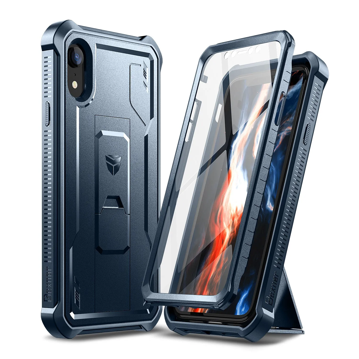 Dexnor iPhone XR cover antishock nera con pellicola