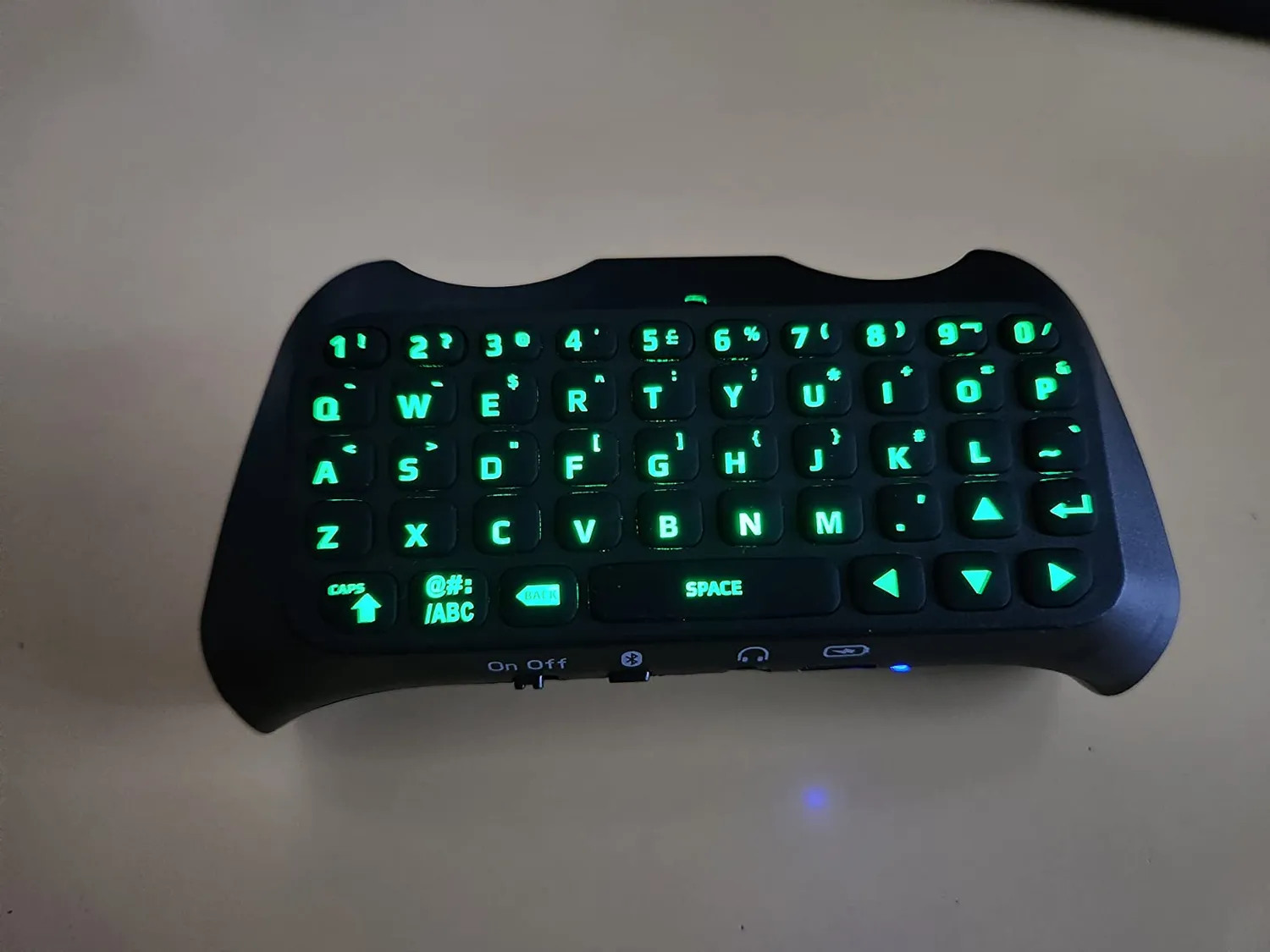 MoKo Tastiera Wireless Controller PS5 47 Tasti nero retroilluminata