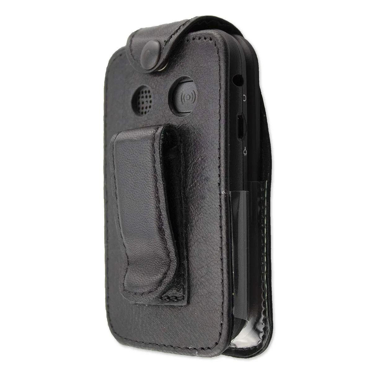 caseroxx Borsa Pelle Doro 2404 Nera con Clip Cintura