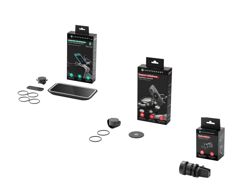 Shapeheart Kit Mobilità supporto telefono bici XL 3 in 1 magnetico