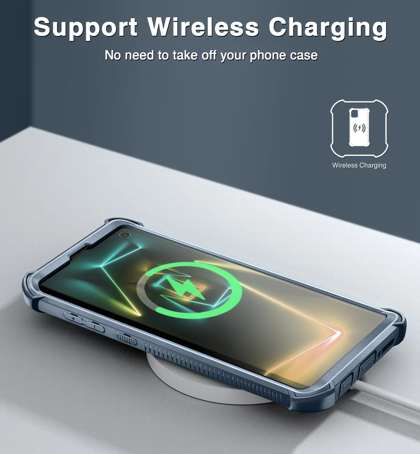 Dexnor Galaxy S10 custodia blu antiurto defender