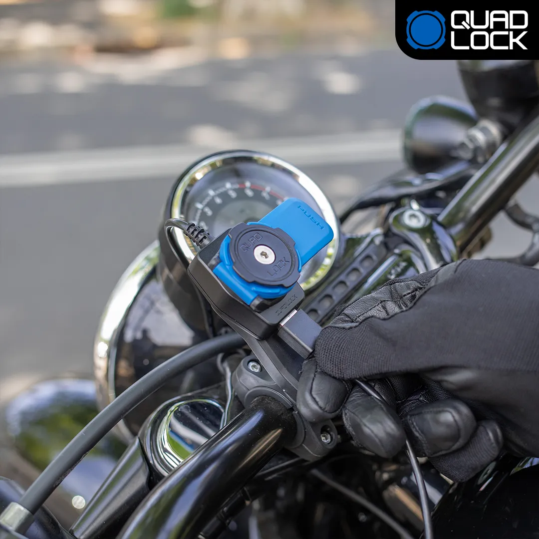 Quad Lock Caricabatterie USB Moto ricarica rapida IP66