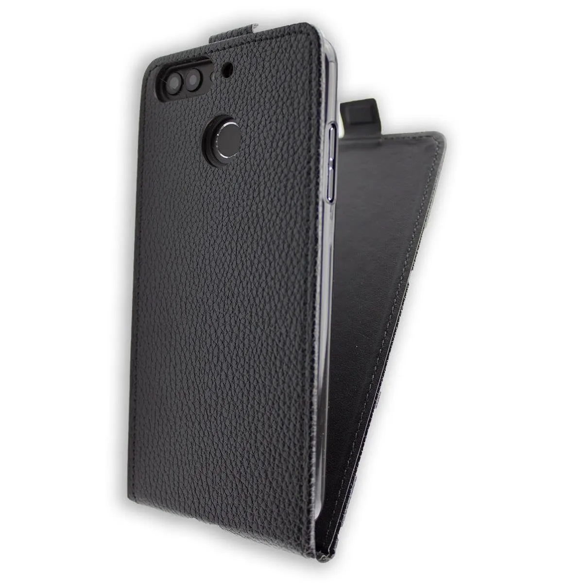 caseroxx Flip Cover Bush Spira D5 5.5 custodia nero magnetica