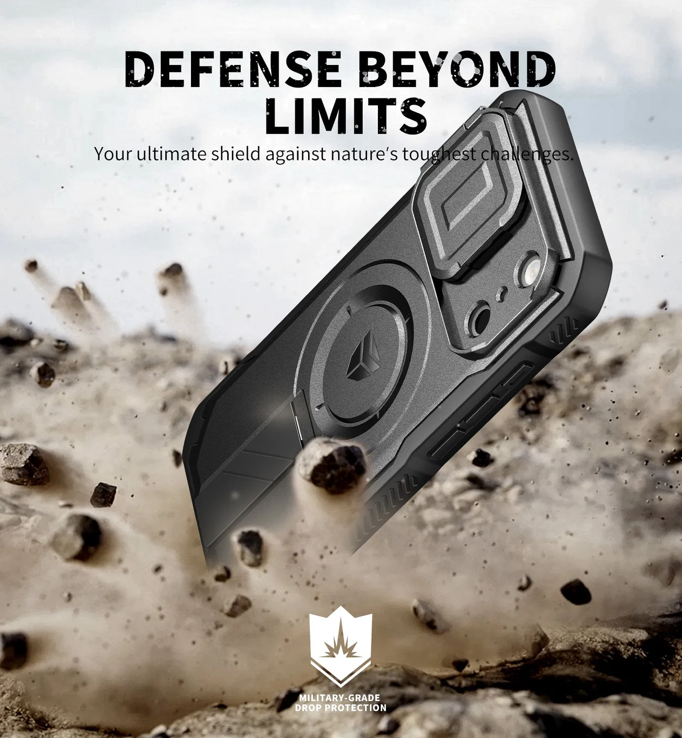 Dexnor iPhone 17 Pro cover nera magnetica antiurto