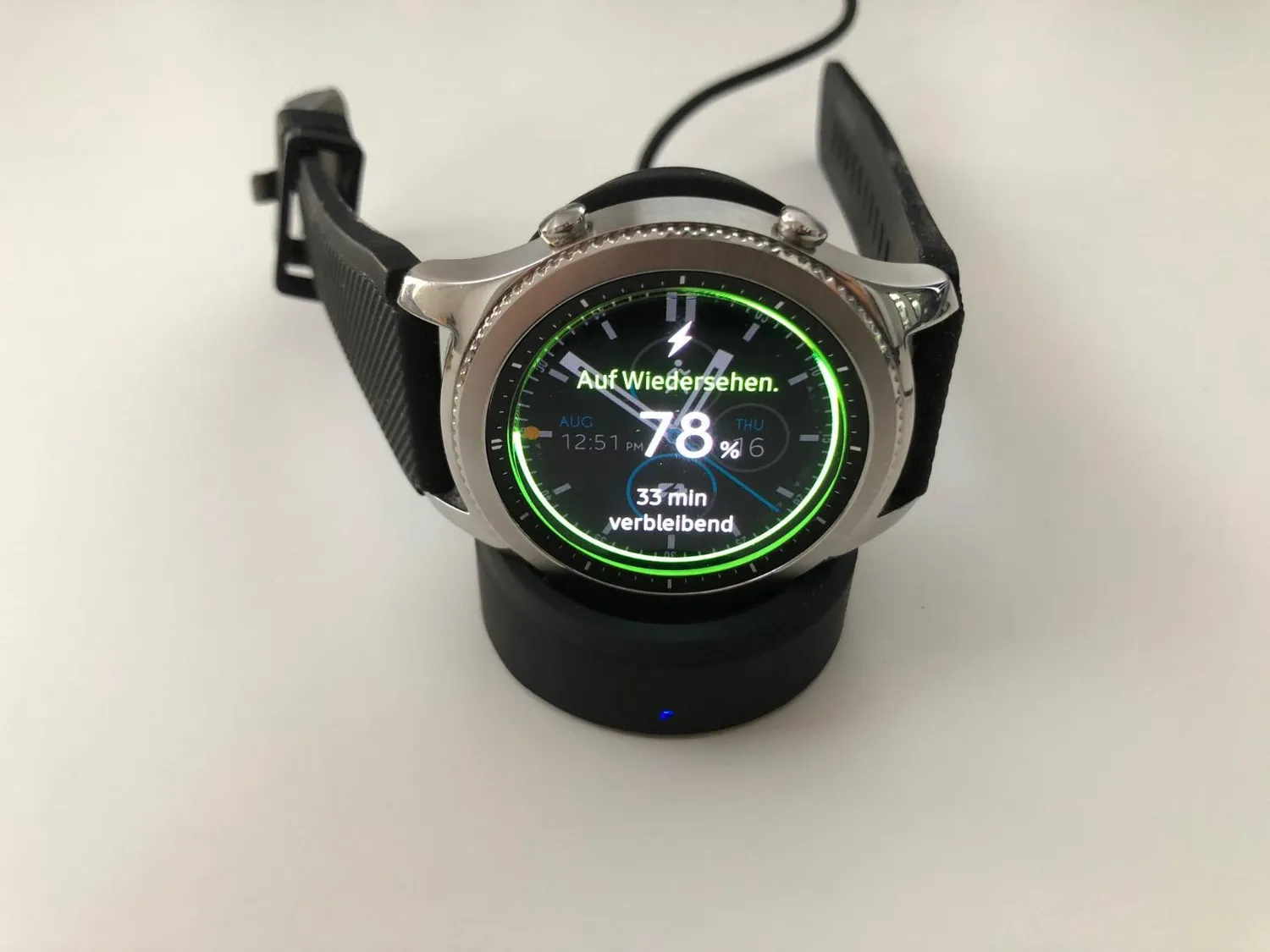 MoKo Samsung Gear S3 base ricarica wireless Qi nera
