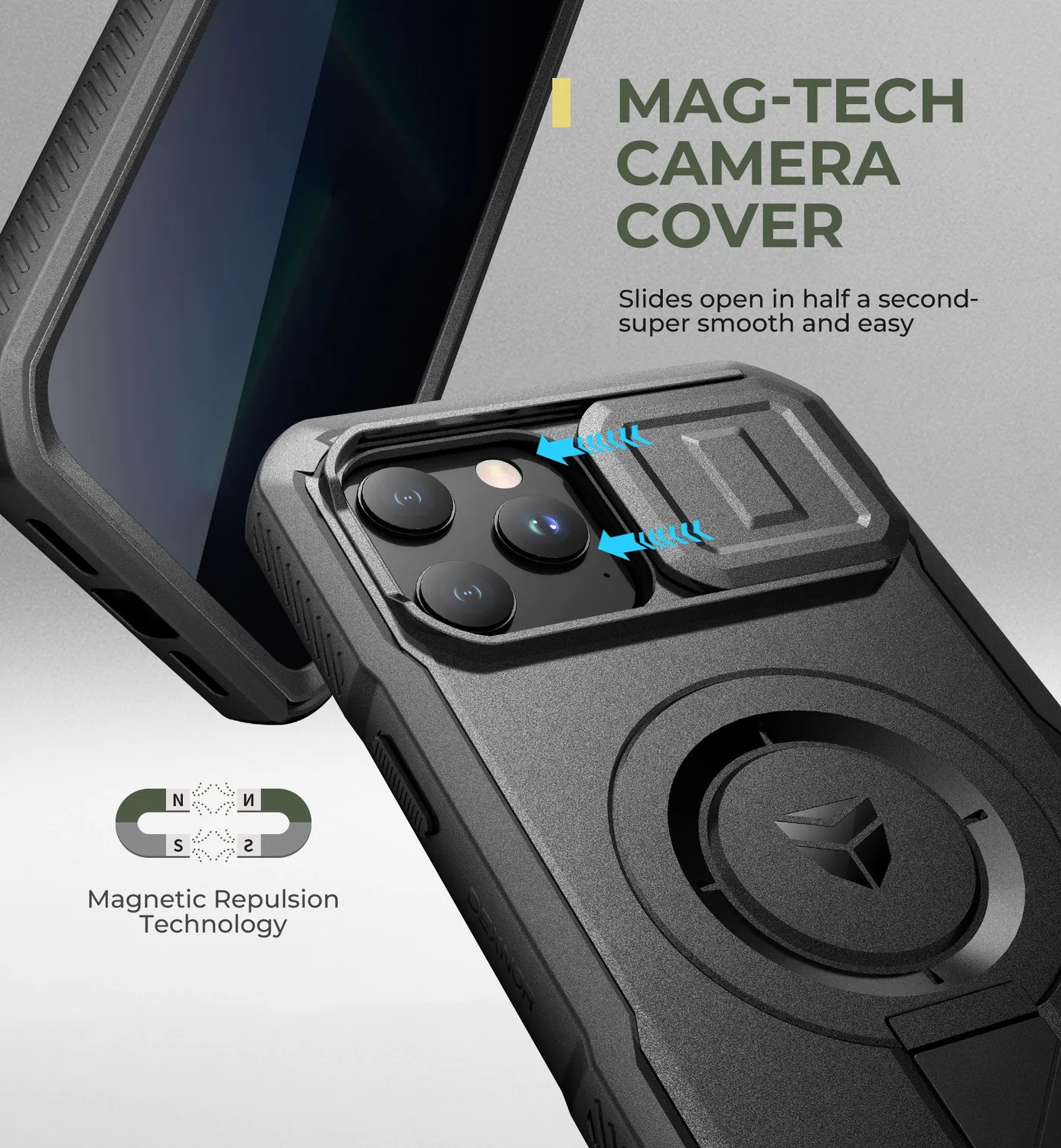 Dexnor iPhone 13 Pro Max cover 6,7" Privacy Black MagSafe