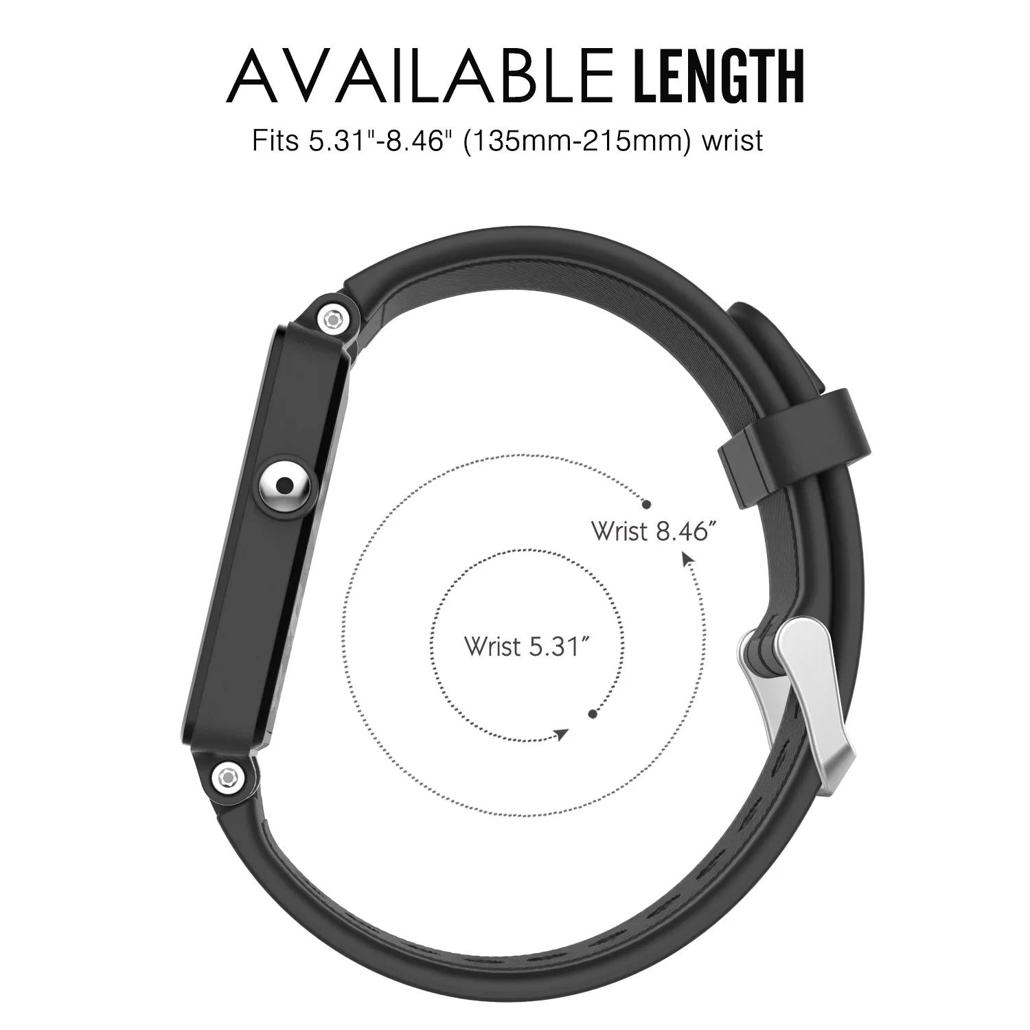 MoKo Garmin Vivoactive Cinturino Silicone Nero Resistente