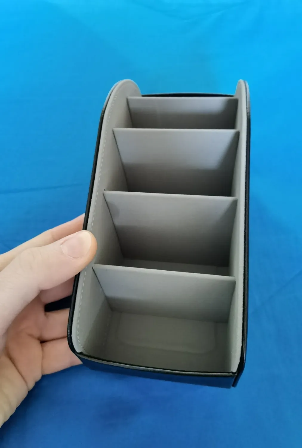 MoKo Porta Telecomandi Pelle Nero 5 Scomparti Antiscivolo