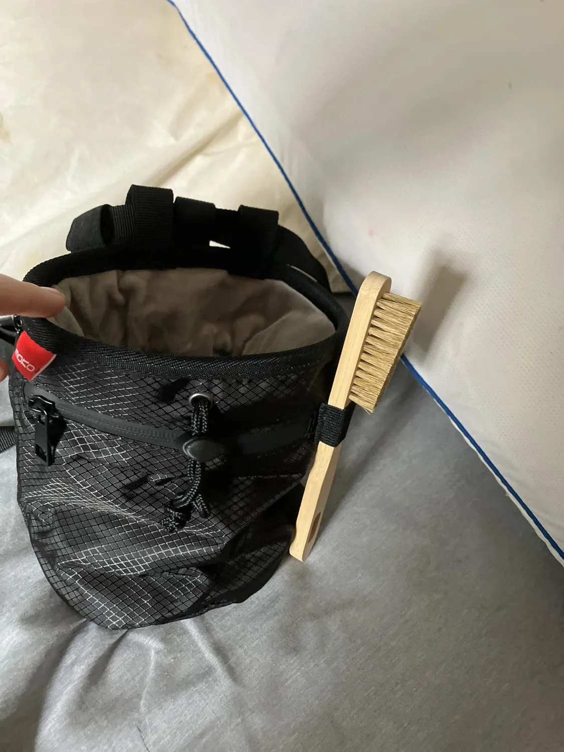 MoKo Borsa gesso arrampicata nera con cintura