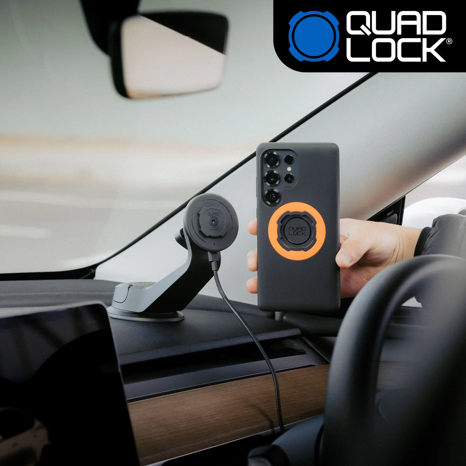 Quad Lock Kit Auto Galaxy Supporto Telefono
