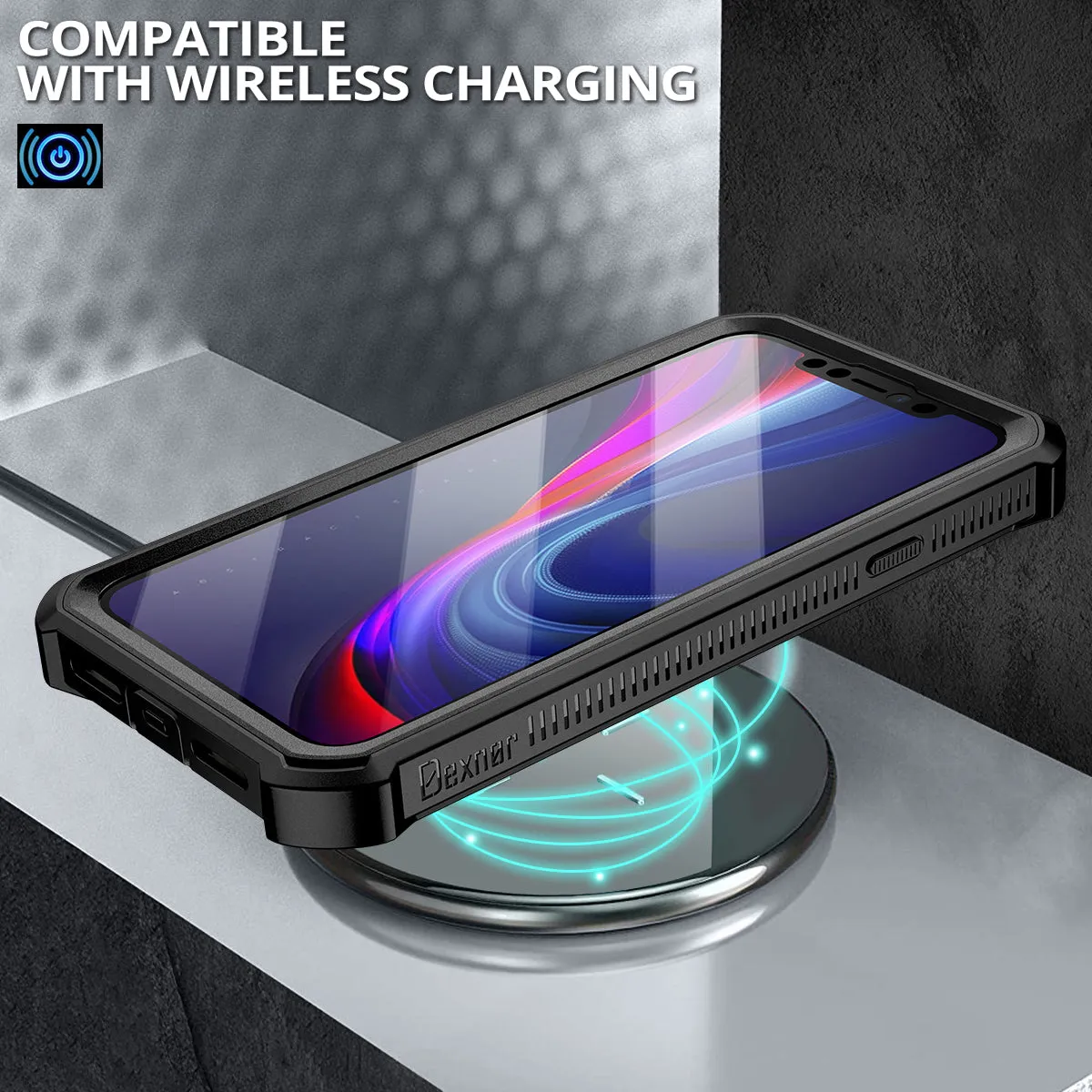Dexnor cover iPhone 11 antiurto nera con cavalletto
