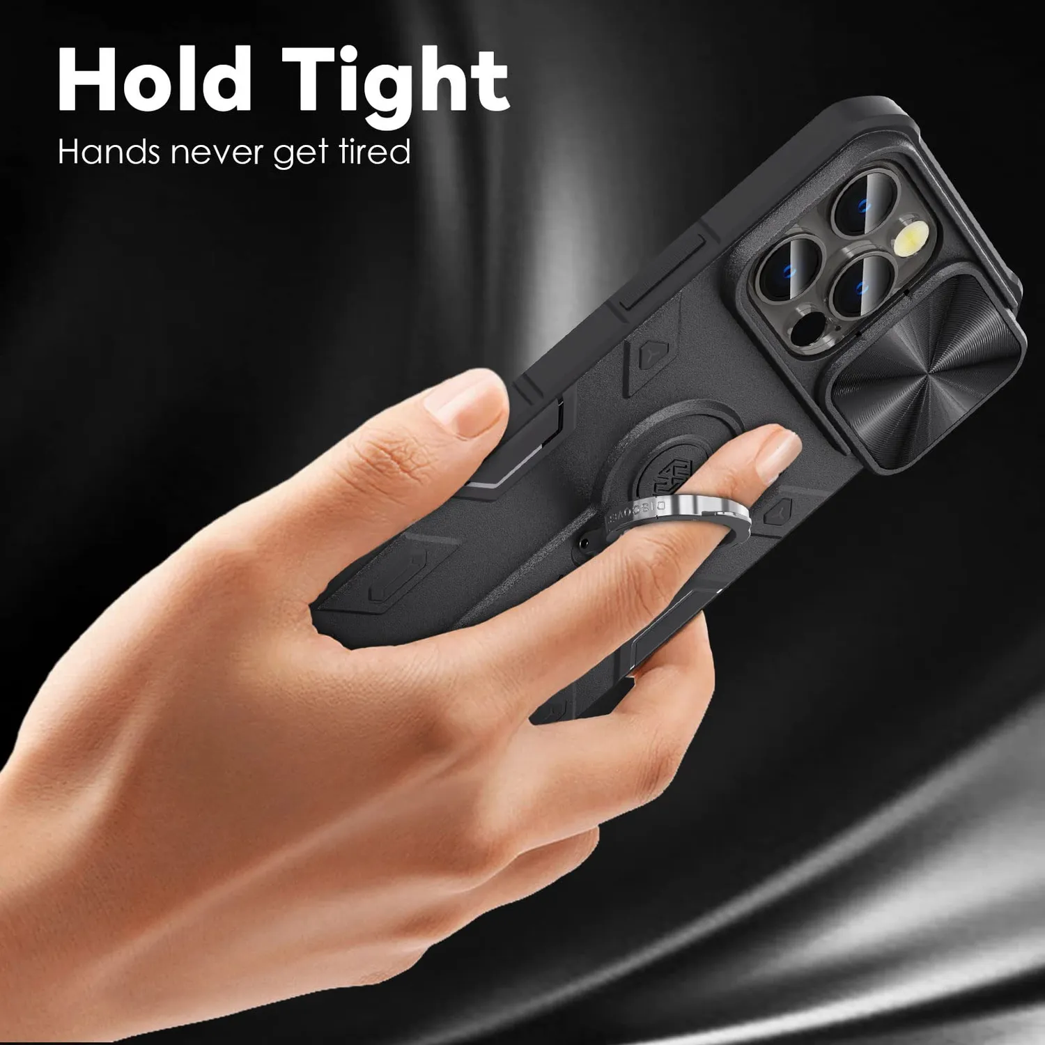 CloudValley Cover iPhone 13 Pro 6.1 Cover Nero Antischock