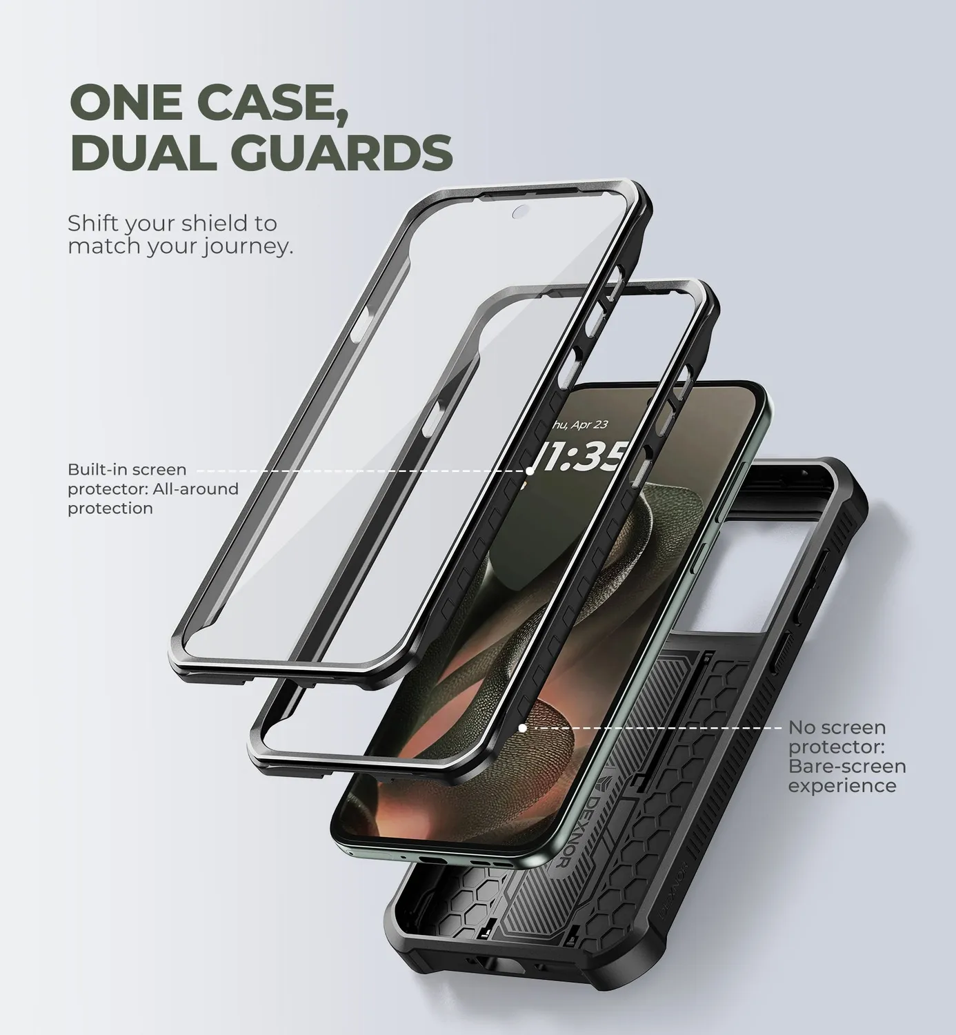 Dexnor Cover Motorola Moto Edge 2026 6.3" Nera Antiurto Stand