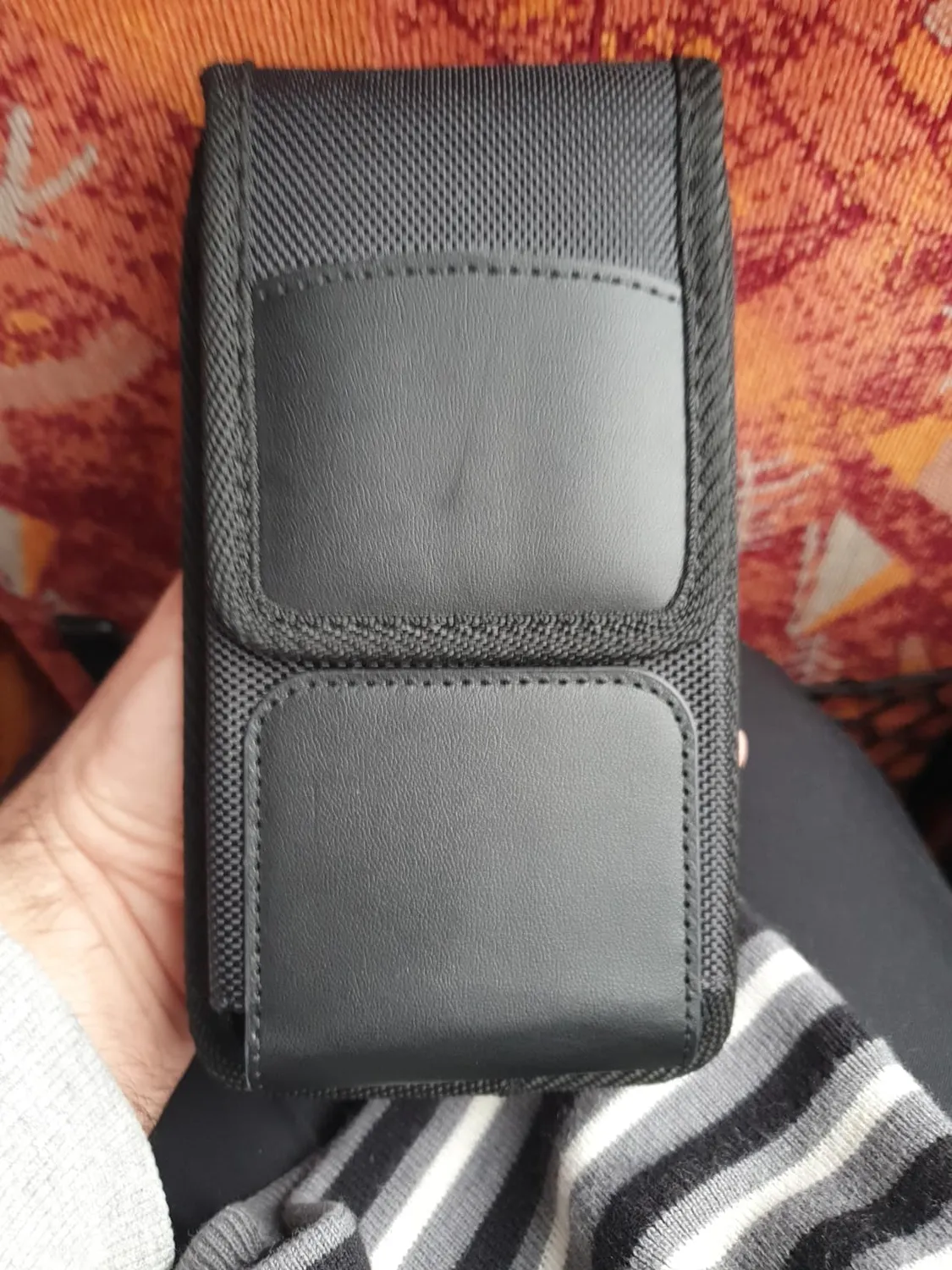 MoKo Fondina Cellulare Nylon nera 6,7 pollici cintura