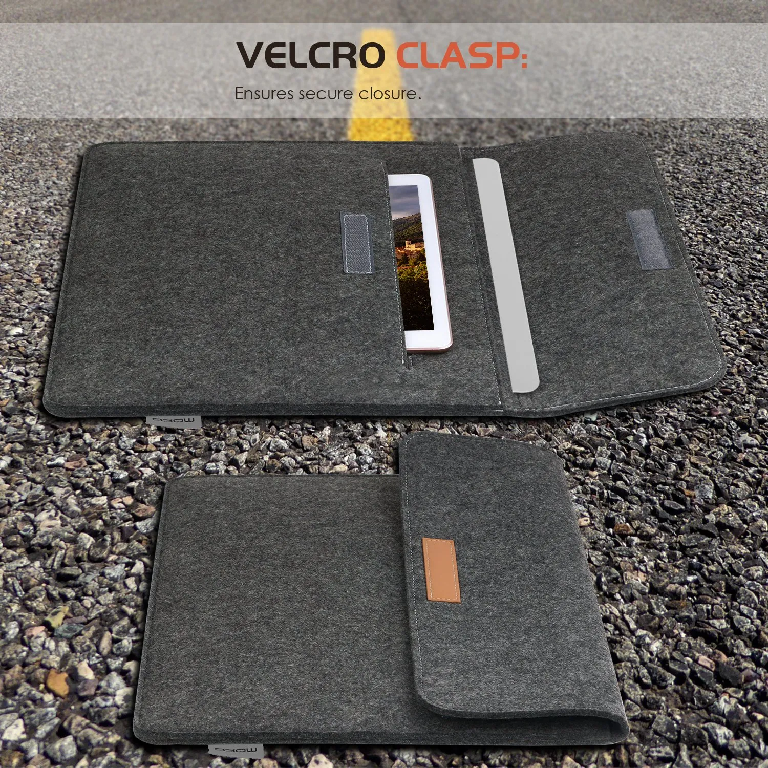 MoKo Custodia Feltro per MacBook Pro 14 2021 sleeve grigio scuro