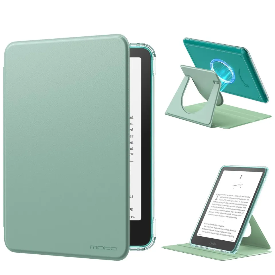 MoKo 360° SA569P custodia 7" Paperwhite Verde Agave rotante