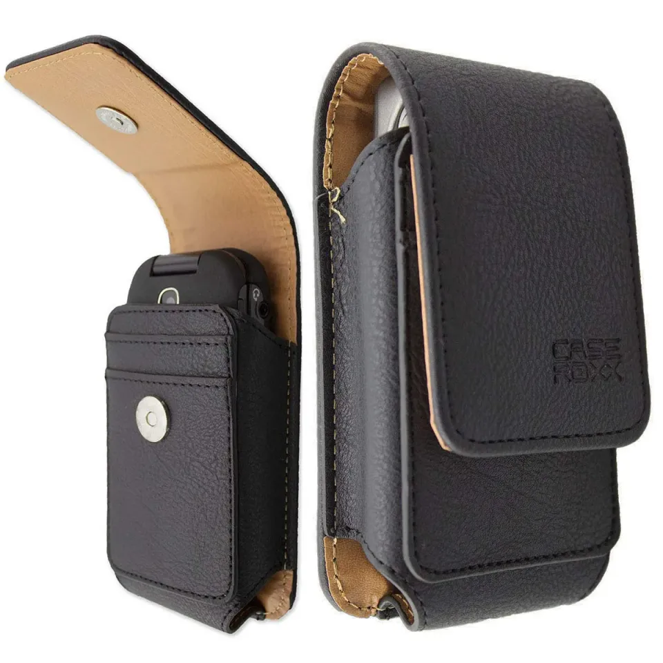 caseroxx Outdoor Panasonic KX-TU339 borsello nero pelle