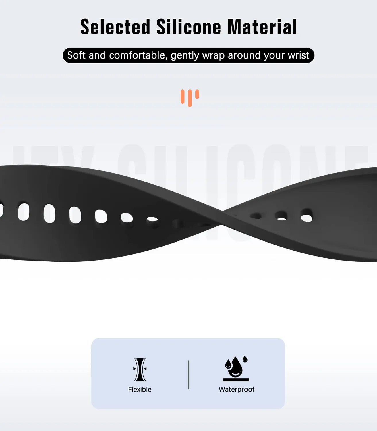 MoKo Cinturino Sportivo Silicone 20mm Galaxy Watch Nero