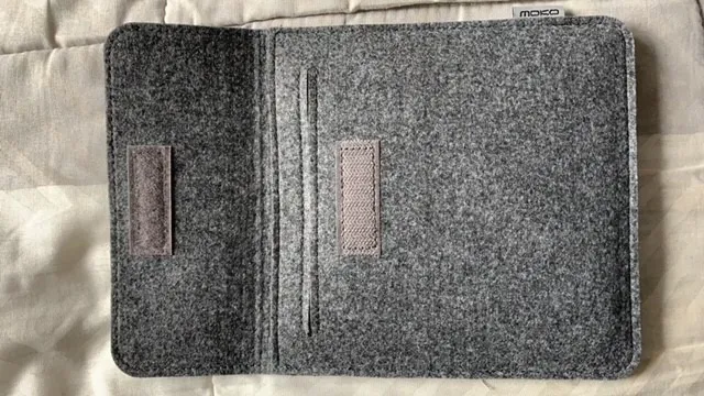 MoKo Kindle Oasis custodia feltro grigio scuro portafoglio