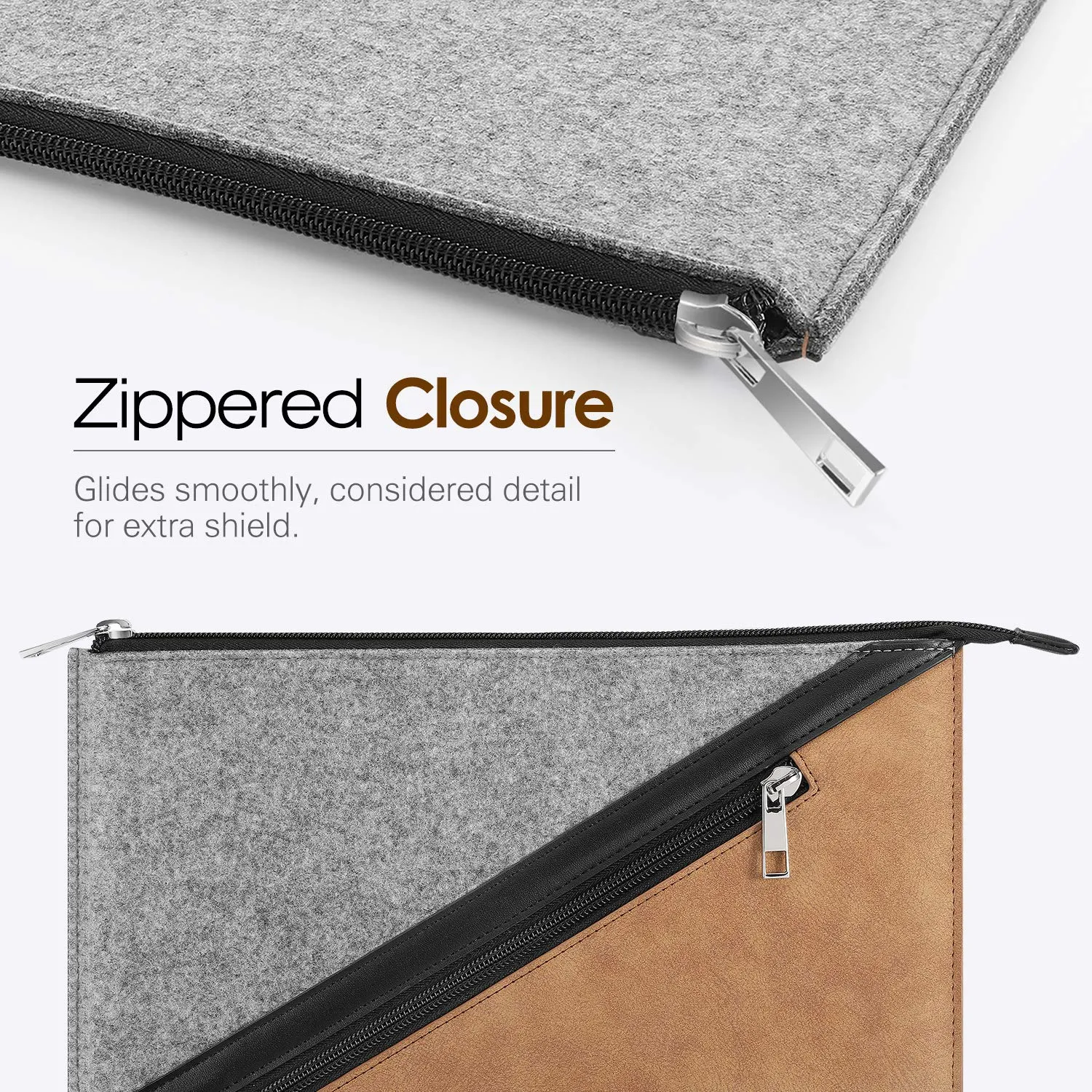 MoKo Galaxy Tab S8+ 12.4 sleeve marrone grigio leggera