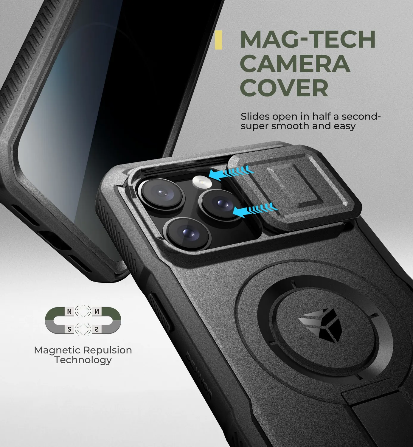 Dexnor iPhone 14 Pro Max cover privacy nera MagSafe