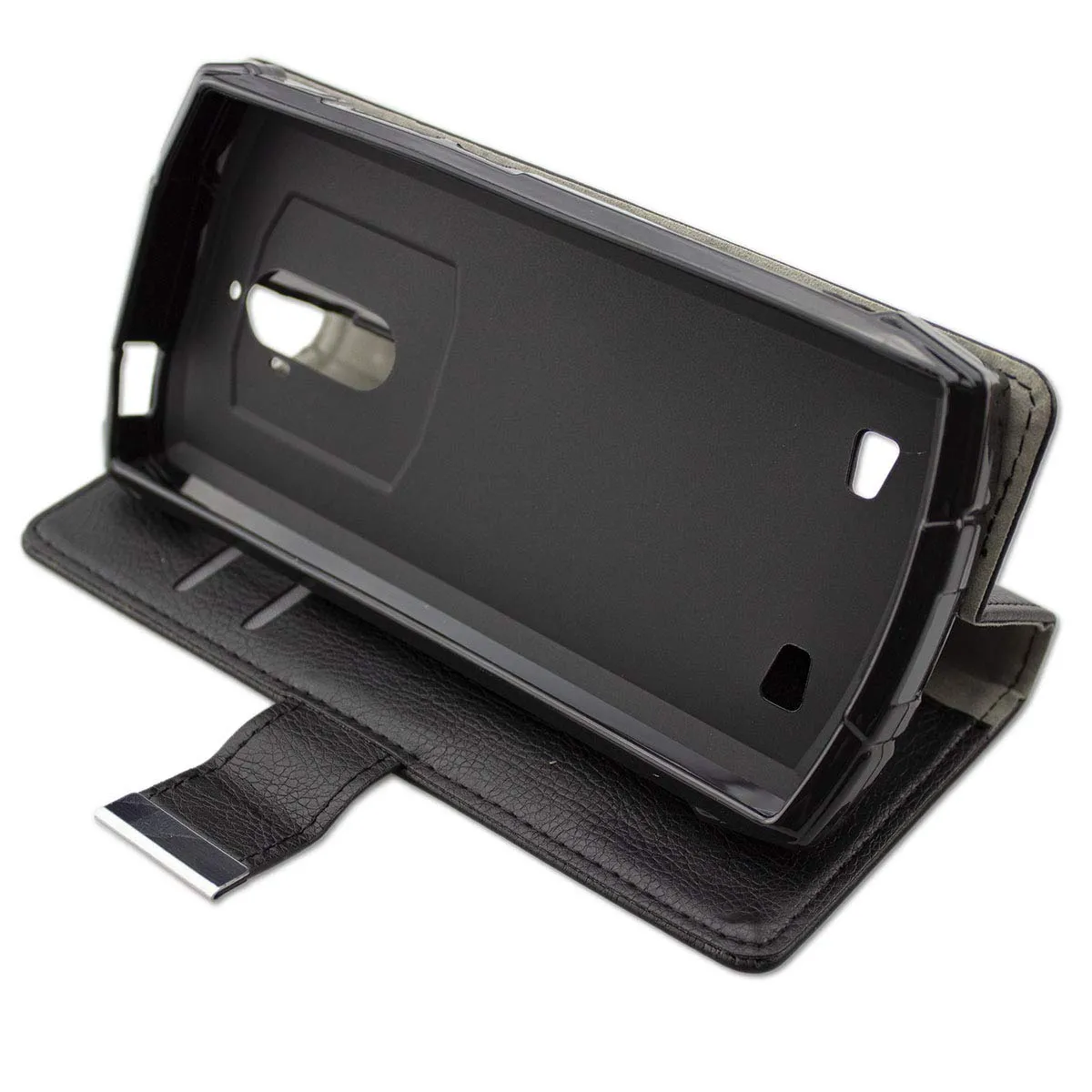 caseroxx Bookstyle Doogee S55 custodia portafoglio nero