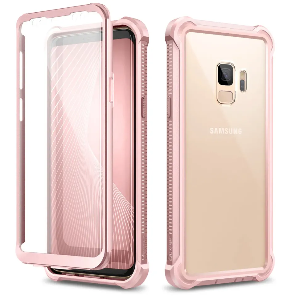 Dexnor Samsung Galaxy S9 cover rosa con pellicola antiurto