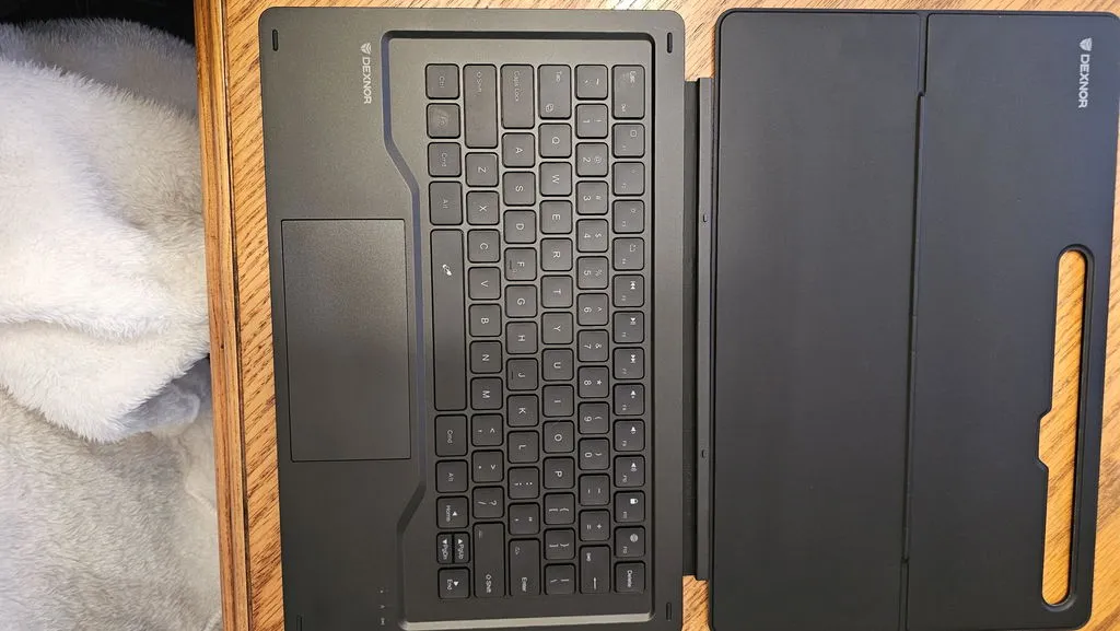 Dexnor Tab S9 Ultra 14.6 custodia tastiera nera retroilluminata