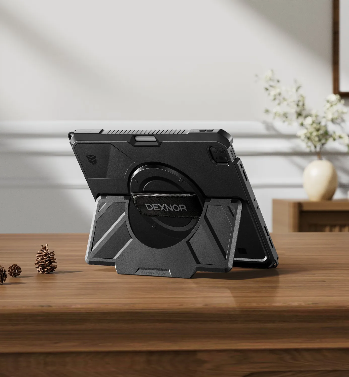 Dexnor Cover iPad Pro 12.9 5ª Gen Nera Antishock Stand