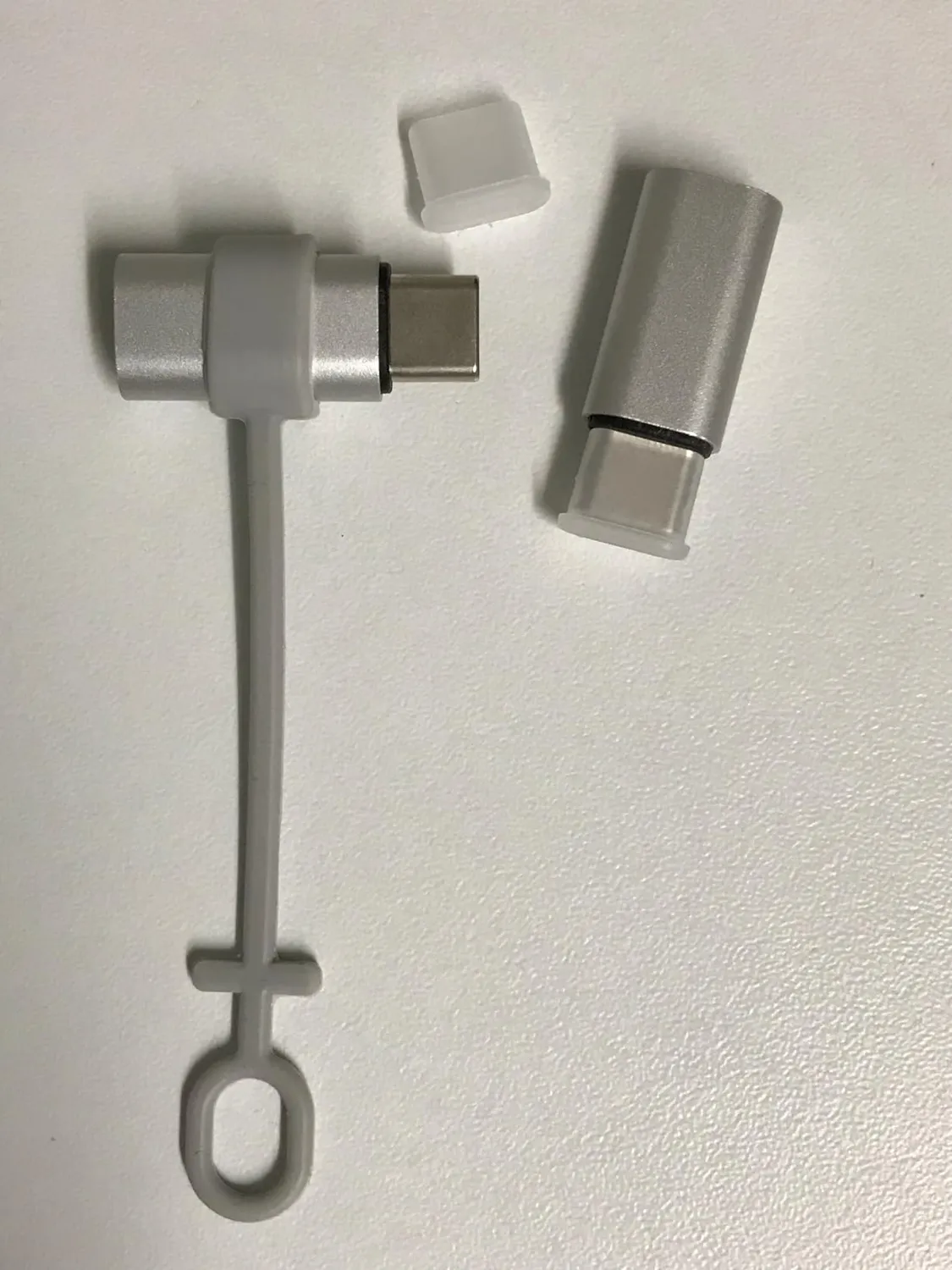 MoKo Adattatore Lightning a USB-C Solo Ricarica 4 Pezzi grigio