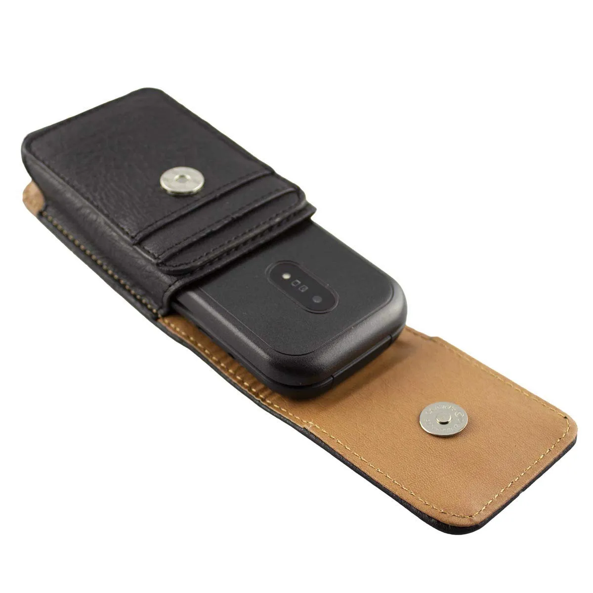 caseroxx Doro 6040 6041 borsello pelle nero cintura