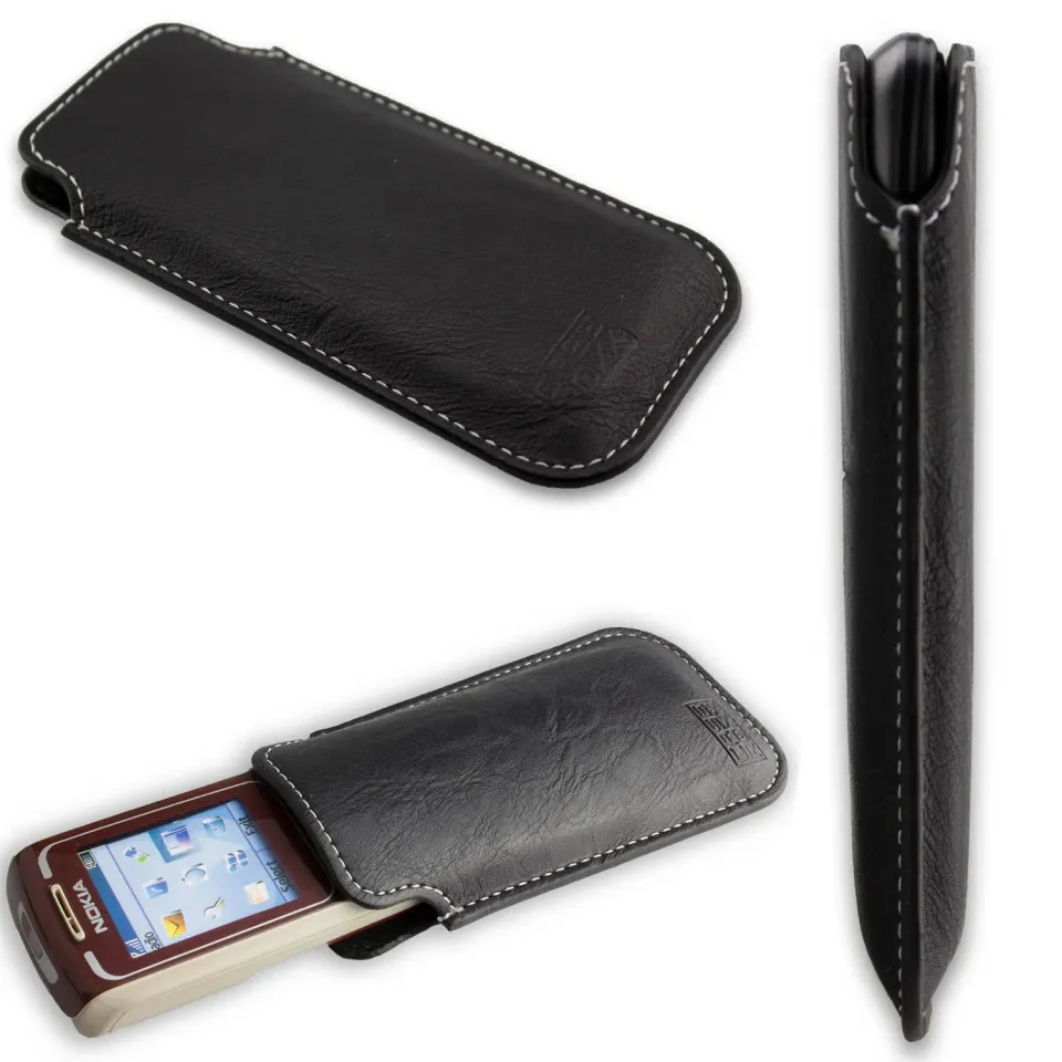 caseroxx Business-Line 1650/1680 custodia tasca nera ecopelle