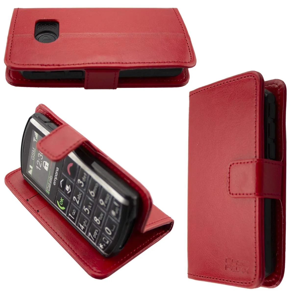 caseroxx Bookstyle Emporia Pure V25 custodia a libro nera