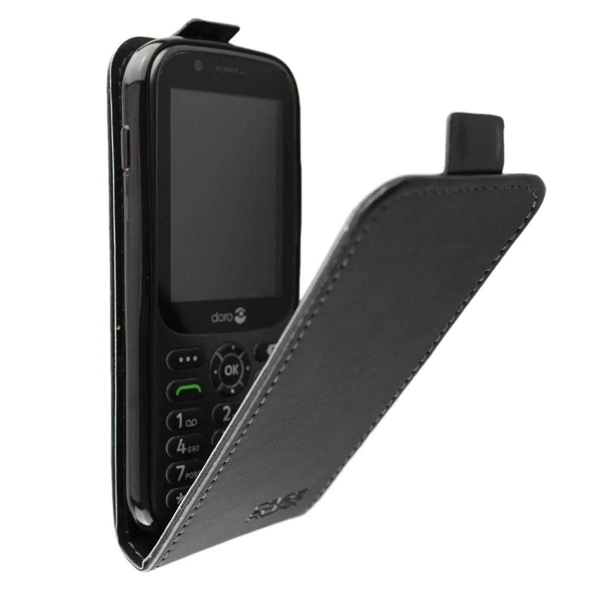 caseroxx Doro 730X 780X flip cover nera magnetica