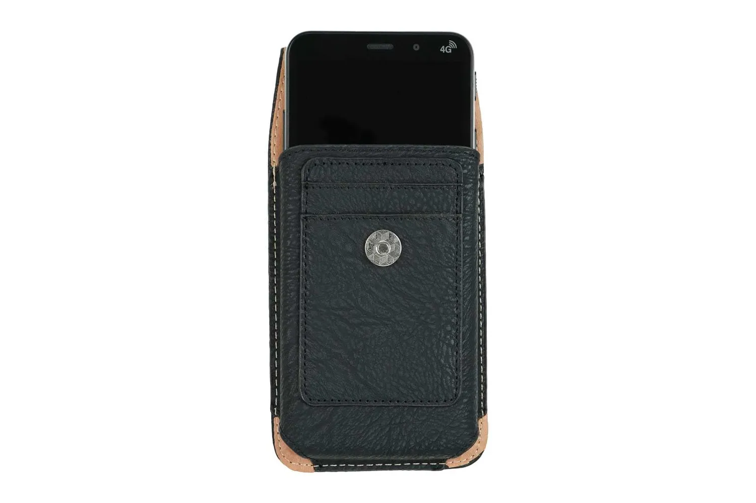 caseroxx Fondina Brondi Amico Vero 4G Nera con Clip Girevole