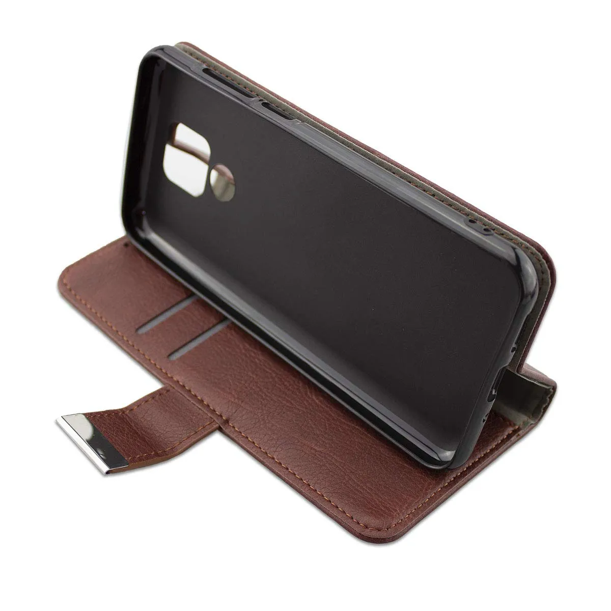caseroxx Bookstyle Ulefone Power 6 custodia portafoglio marrone