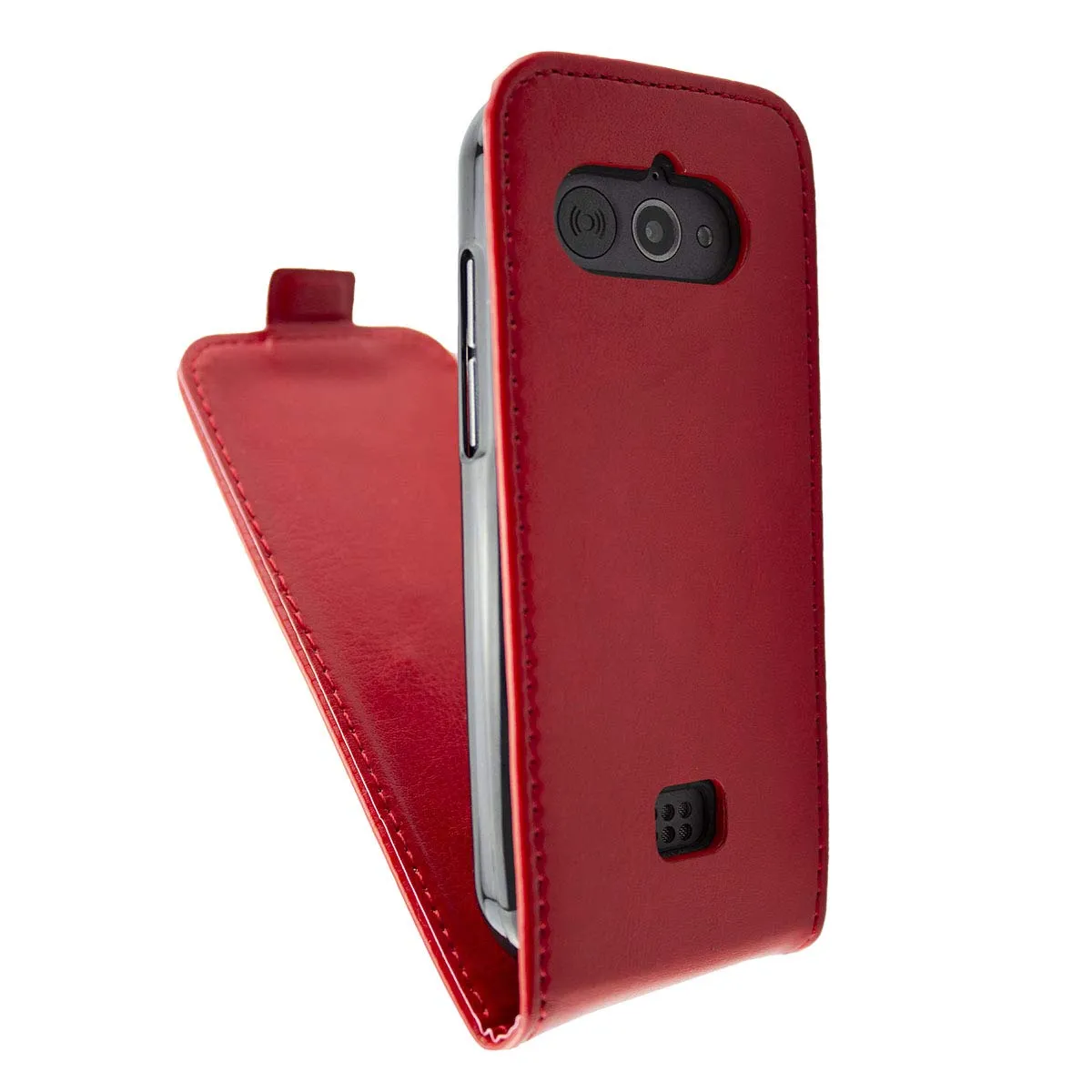 caseroxx per Doro 7010 7011 flip cover rossa libro