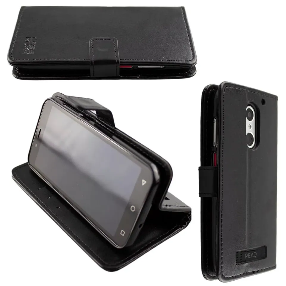 caseroxx Bookstyle custodia PEAQ PSP 400 nera portafoglio